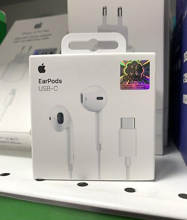 iphone s6: Проводные наушники Apple EarPods Type-C - Подключение: разъём USB‑C — — 1