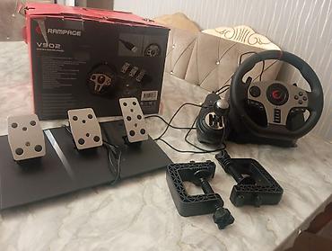 xbox logitech g920: Rampage V902 Gaming Racing Wheel – tam set Xüsusiyyətlər: - 6-in-1 — 2