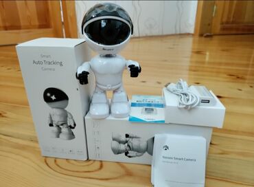 wifi ip kamera: Robot formalı Yoosee Smart Auto Tracking Wi‑Fi Kamera - Dizayn