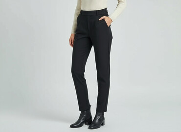 Women's Pants: Material trousers for women, size M