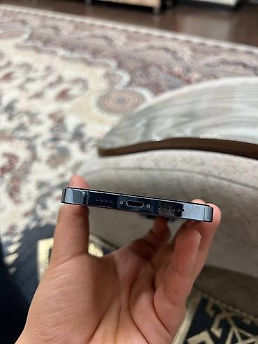 Apple iPhone: IPhone 13 Pro Max, Б/у, 256 ГБ, Sierra Blue, Защитное стекло, 86 % — 2