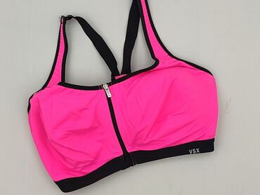 Różowy biustonosz sportowy Victoria's Secret z suwakiem z przodu