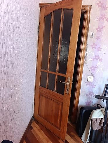 Qapılar və aksessuarlar: Taxta şüşəli otaq qapısı - Material: təbii ağac (mastarlı klassik — 2