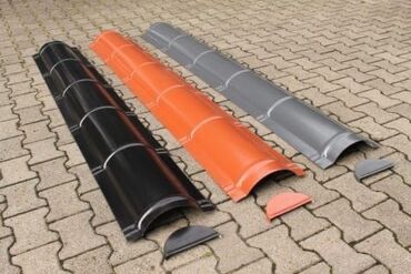 Шифер: Məhsul: Dam üçün metal künc/maja (konk/konkret) örtüyü – yarımdairəvi