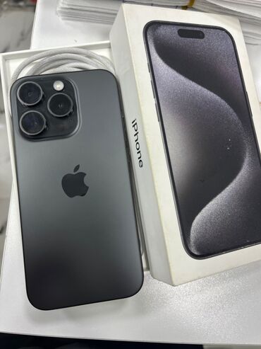 13 pro 128 qiymeti: IPhone 15 Pro, 128 GB, Qara, Zəmanət, Sənədlərlə, Face ID