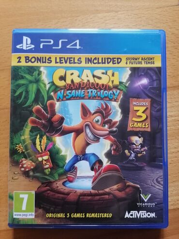 igrice za sony ps4: Igrica za sony PS4. Kao nova, par puta korišćena. CRASH BANDICOOT