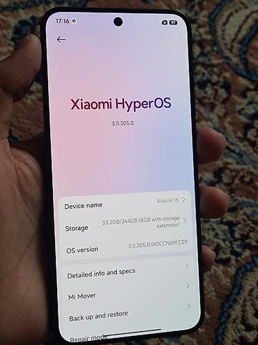 redmi note 13 цена в бишкеке: Xiaomi, 15, Б/у, 256 ГБ, цвет - Черный, 2 SIM — 2