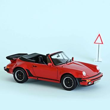 cena gitare: Porsche 911 Turbo Cabriolet 1987 – Red – Die-Cast Norev 🚗❤️🌬️ Norev — 1
