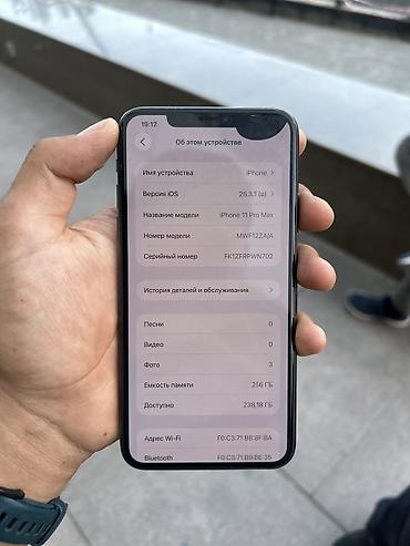 Apple iPhone: IPhone 11 Pro Max, Б/у, 256 ГБ, Desert Titanium, Чехол, 67 % — 2