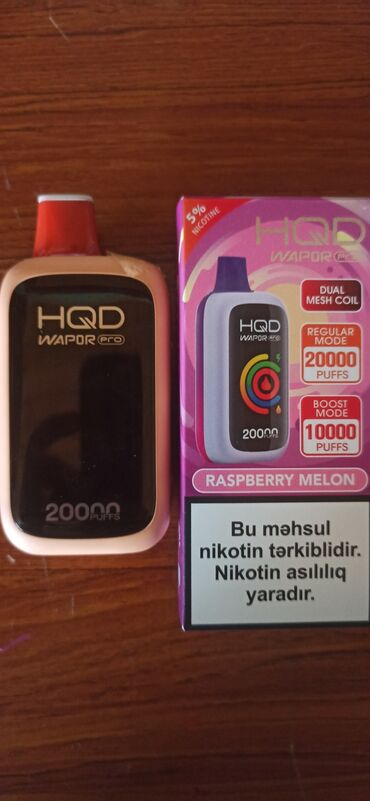 qızıl eşyaları: HQD vapro pro 20.000 tüstü yağ təzə vurulub tam vurulub hər bir şeyi