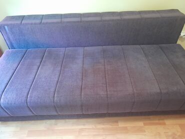 makaze za krevet popravka: Three-seat sofas, Textile, color - Purple, Used