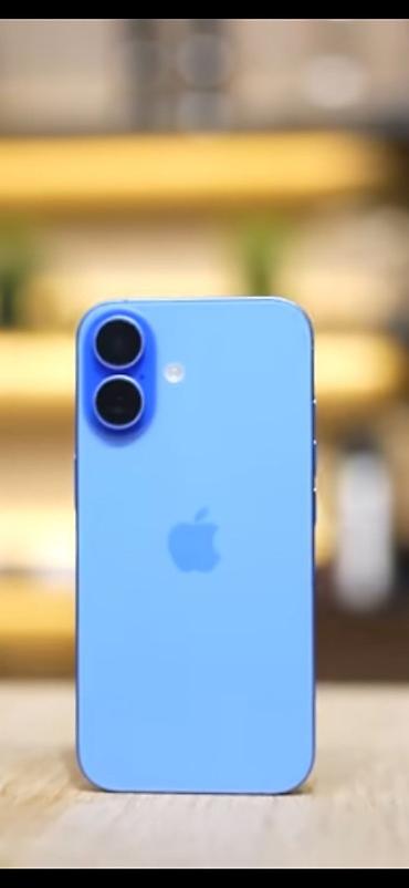 kompakt telefon: IPhone 16, 128 GB, Mavi, Sənədlərlə, Zəmanət — 1