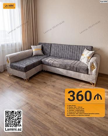 Künc divan – La Mini - Ölçülər: 260 × 160 sm - Mexanizm: açılan lalafo.az -da Künc divan – La Mini - Ölçülər: 260 × 160 sm - Mexanizm: açılan