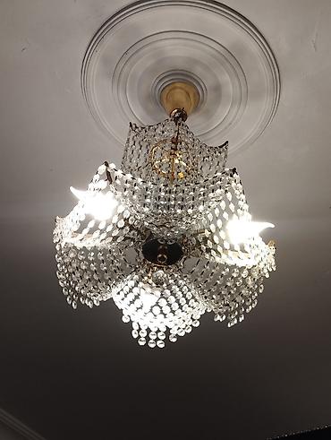 lyustur: Çılçıraq, 3 lampa, Xrustal — 1