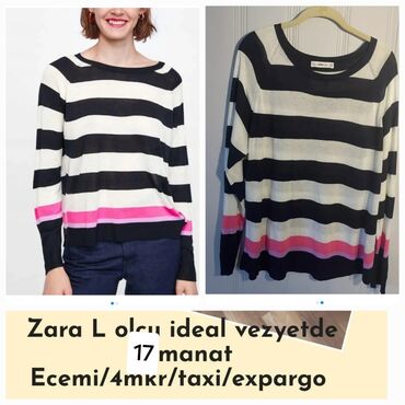 Sviterlər: Sviter, Zara, L (EU 40), rəng - Qara