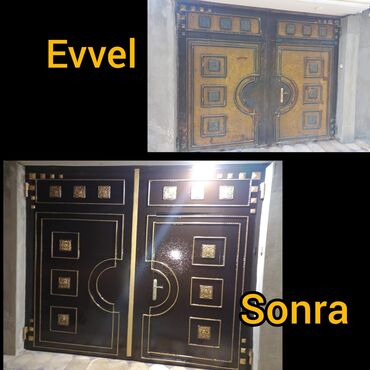 Həyət darvazaları: 1️⃣ darvazalari̇n renglenmesi̇ xi̇dməti̇ temi̇r növbəti̇ el — 9