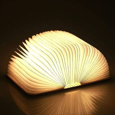 Ev üçün dekor: Kitab lampası led book lamp led book light foldable book lamp led