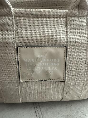 Çantalar: Orginal: Marc Jacobs “The Tote Bag 50azn - Material: Kətan parça (bej — 3