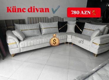 Masa və oturacaq dəstləri: Künc divan, Yeni