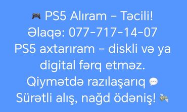 iphone 5 plata: - Təcili alıram ps5 - Diskli və ya Digital versiya – fərq etmir. -