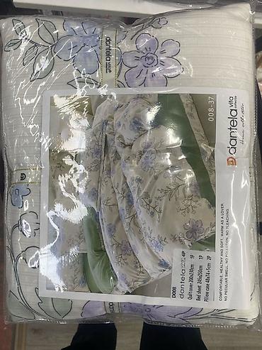 bed sheets: Постельный комплект Dantela Vita, серия D008 (4 предмета) - Состав — 6