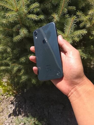 тель: IPhone Xr, Колдонулган, 64 ГБ, Кара, Коргоочу айнек, Каптама, Кабель, 78 %