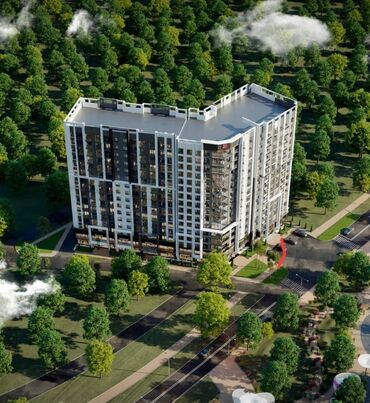 квартира берилет мкр кок жар: 2 бөлмө, 78 кв. м, Элитка, 8 кабат, ПСО (өзү оңдоп түзөтүп бүтүү үчүн)