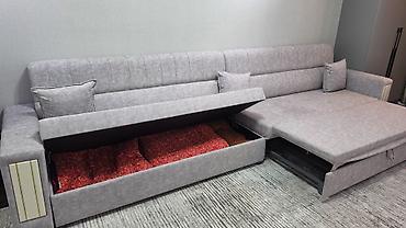 sofa bed: Прямой диван-трансформер с большим спальным местом и двумя бельевыми — 5