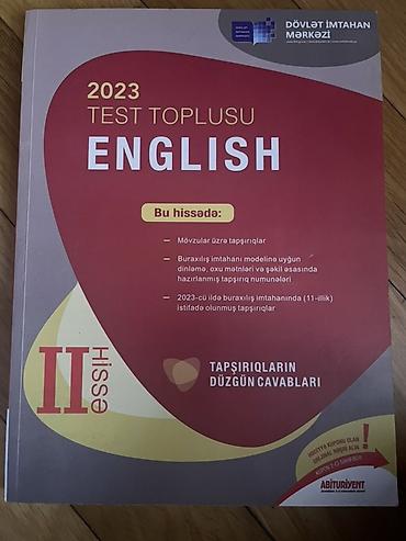 Testlər: Məhsul: 2023 Test Toplusu – English (Hissə II) Xüsusiyyətlər: - — 1