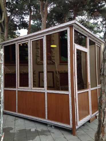 Plastik qapılar: Plastik Aluminyum Şüşə Qapı Pəncərə Arakəsmə Sürgülü (sürüşən) — 4