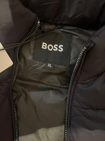 Мужская одежда: Пуховый жилет BOSS, мужской - Цвет: темно-синий/черный (матовый). - — 3