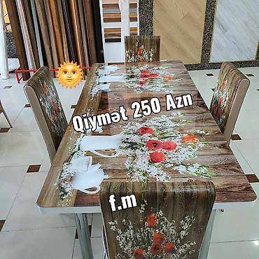 Masalar və oturacaqlar: Mətbəx üçün, Yeni, 4 stul — 1