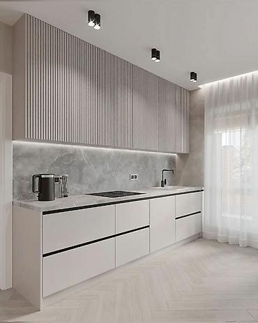 silver kitchen: Кухня от 18 000 сом/м² | 3D проект бесплатно Премиальная мебель от — 1