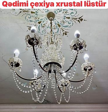 Çılçıraq, 6 lampa, Xrustal