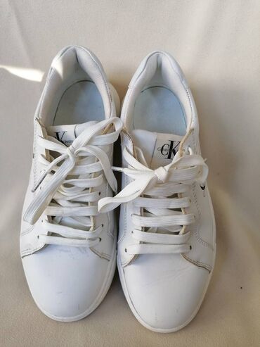 Women's Sneakers and athletic shoes: Calvin Klein, 38, bоја - Bela — 6
