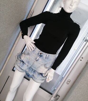 Rolke: S (EU 36), Pamuk, bоја - Crna — 6