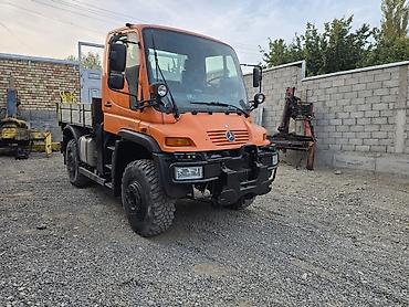 Другой строительный транспорт: Mercedes-Benz Unimog U400 (оранжевый) - Полный привод 4x4, высокие — 4