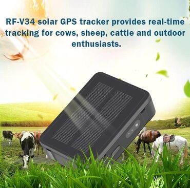 солнечный батарейки: GPS-трекер для овец, коров, скота, лошадей, с мощной солнечной