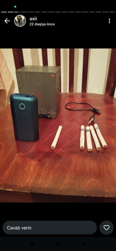 Saturn: Məhsul: glo Hyper+ tütün qızdırıcı cihazı (Advanced Heat Technology)