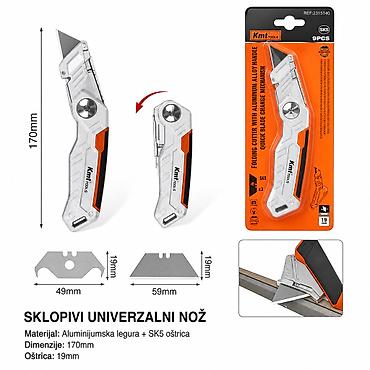 KMT Sklopivi nož od aluminijumske legure sa oštricama 2315140-A