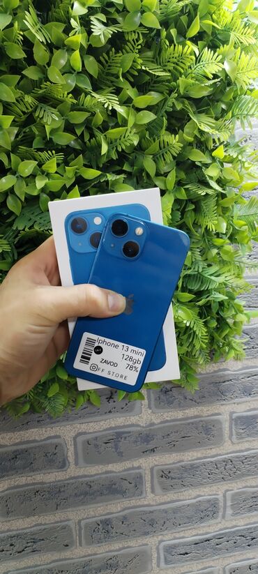 iphone kreditle: IPhone 13 mini, 128 GB, Pacific Blue, Kredit, Face ID