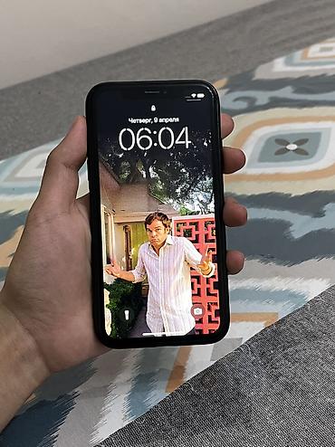 Apple iPhone: IPhone Xr, Б/у, 64 ГБ, Черный, Чехол, 79 % — 1