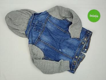 bluza biala: Dziecięca kurtka jeansowa, 7 lat, 116-122 cm, Zara, stan - Bardzo dobry — 3
