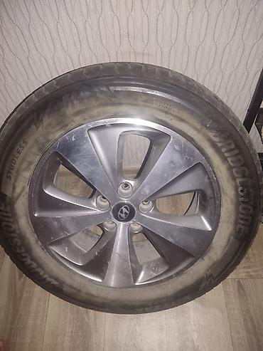 r17 honda: Колесо в сборе для Hyundai - Литой диск Hyundai, 5 спиц, разболтовка — 1