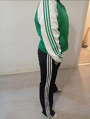 двойка спортивная: Мужской спортивный костюм, L, Adidas, Новый, цвет - Зеленый — 2
