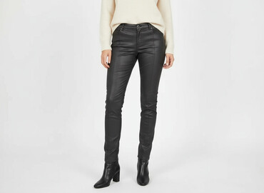 spodnie woskowane house: Material trousers for women, size XS