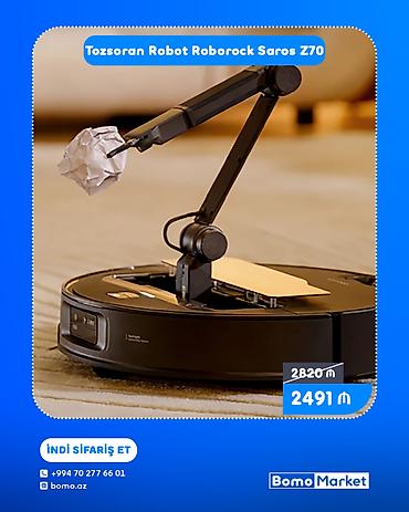 Tozsoran Robot Roborock Saros Z70 - Ağıllı robot tozsoran və
