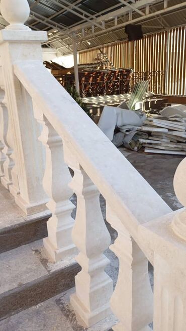 Мраморные и гранитные работы: Сары таш гранит балясина установка кылабыз — 2