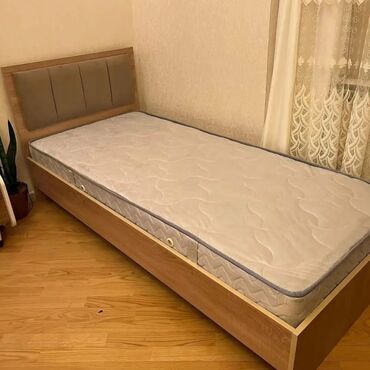 Кровати: Новый, Односпальная кровать, Без подьемного механизма, С матрасом, Без выдвижных ящиков, Азербайджан