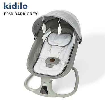 Uşaq mebeli: Kidilo E05D Dark Grey – elektrikli beşik/sallanma kreslosu Yenidir — 1
